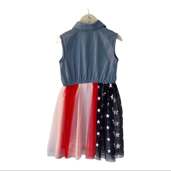 Minnie Mouse Americana Chambray and Tulle Dress - Picture 2 of 5